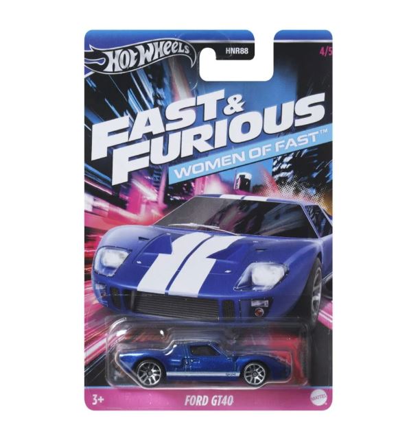 HOT WHEELS WOMEN OF FAST & FURIOUS  - FORD GT40 - Toyworld Frankston