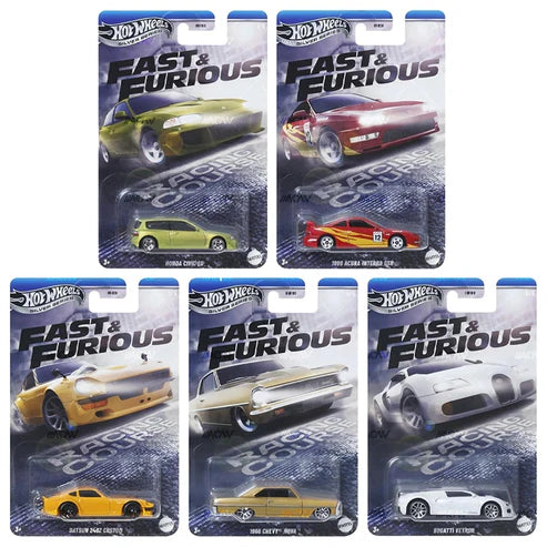 Set of Hot Wheels 'Fast & Furious' die-cast cars 