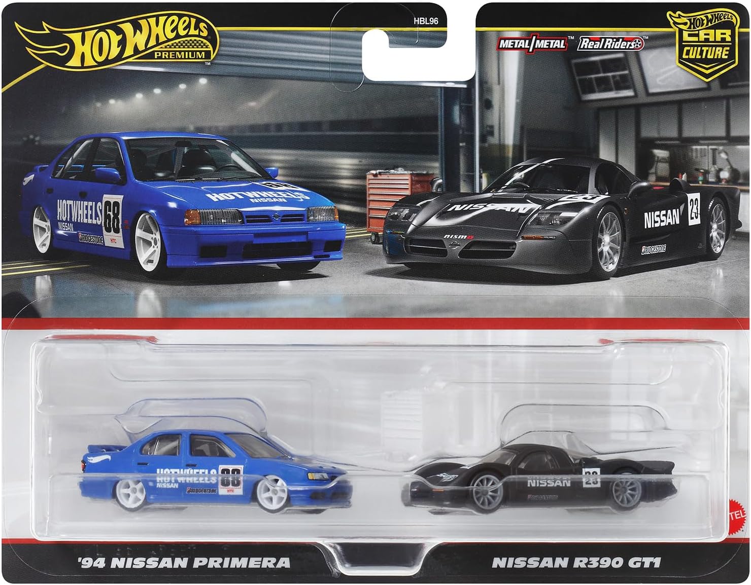 HOT WHEELS PREMIUM 2 PACK '94 NISSAN PRIMERA / NISSAN R390 GT1 - Toyworld Frankston
