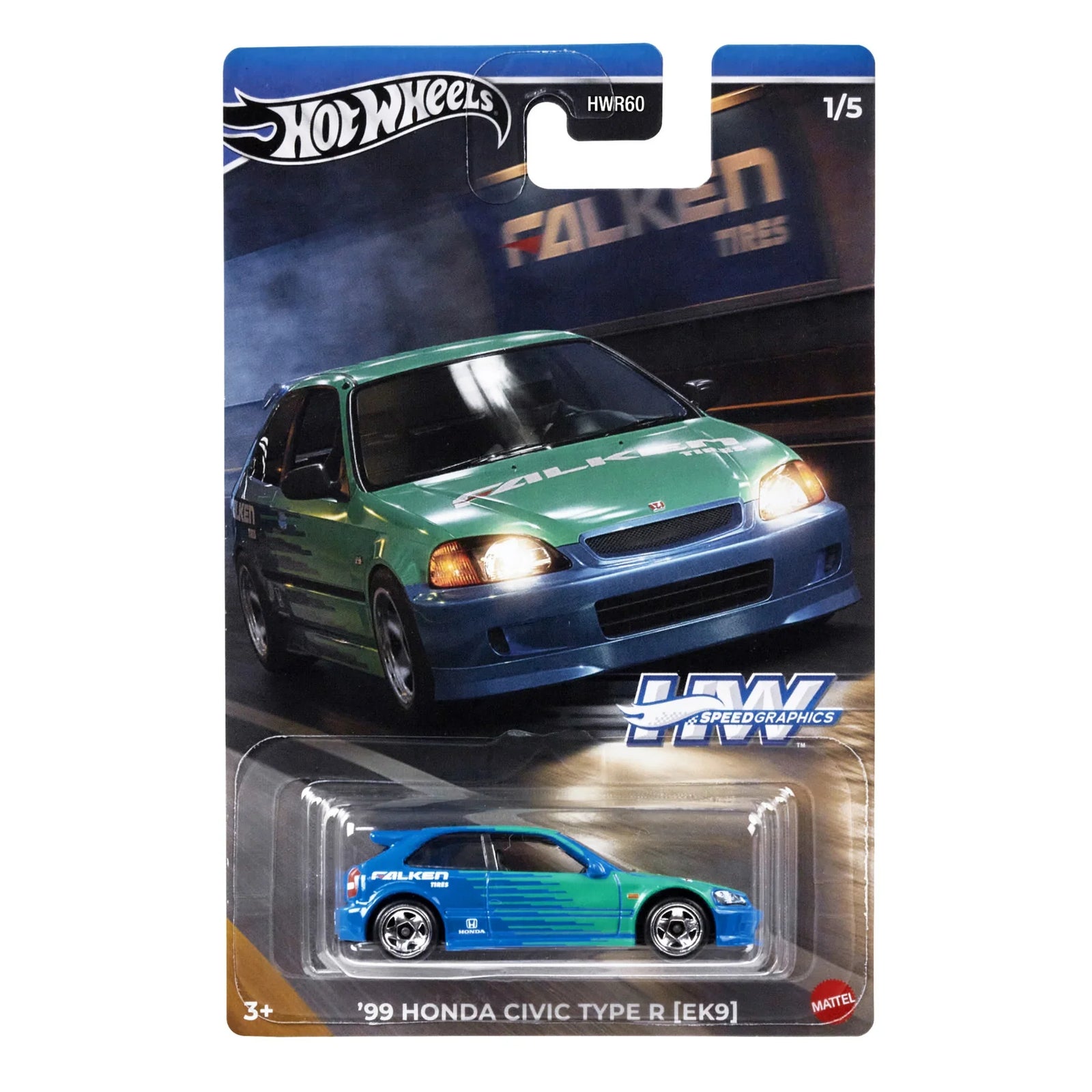 HOT WHEELS SPEED GRAPHICS - 99 HONDA CIVIC TYPE R (EK9) - Toyworld Frankston