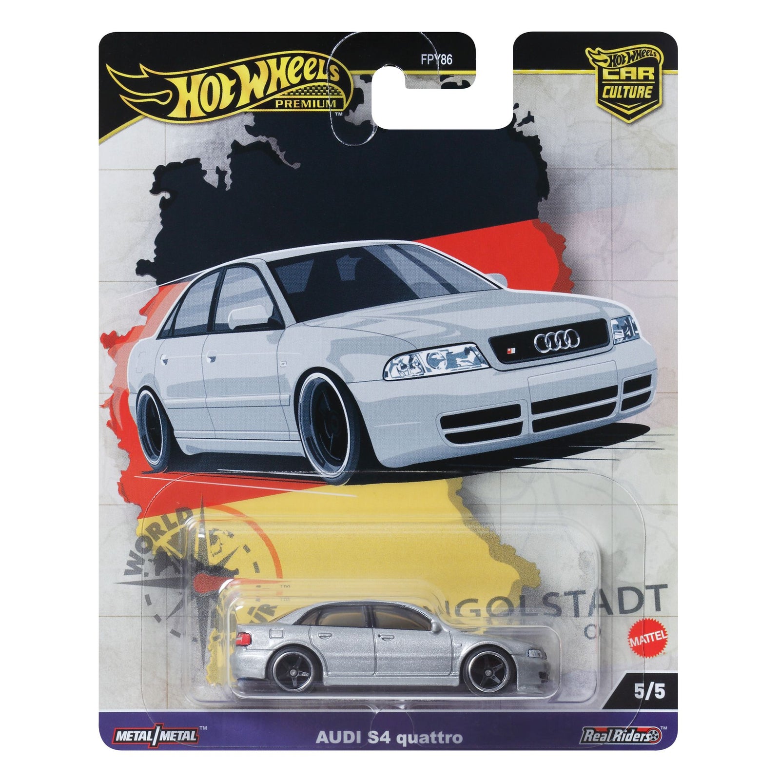 HOT WHEELS PREMIUM WORLD TOUR - AUDI S4 QUATTRO - Toyworld Frankston