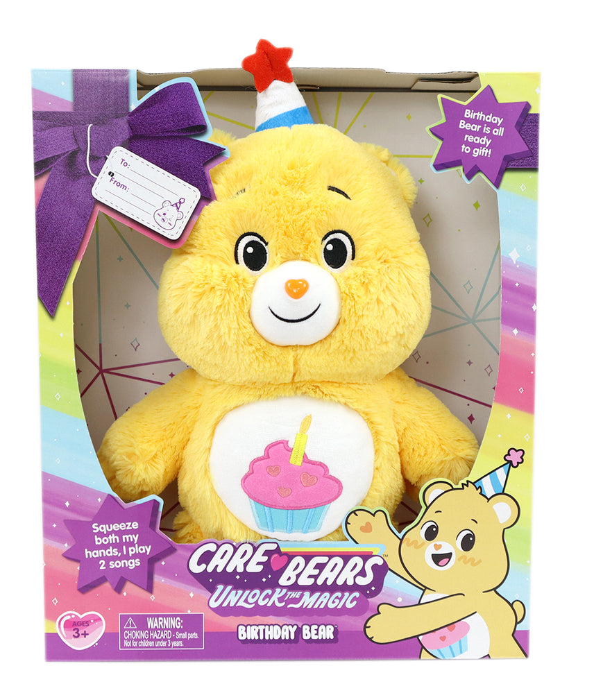 CARE BEARS  UNLOCK THE MAGIC - BIRTHDAY BEAR PLUSH - Toyworld Frankston