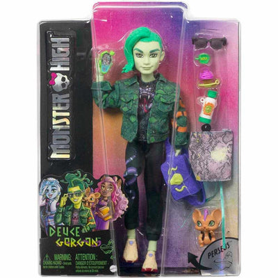 MONSTER HIGH DOLL DEUCE GORGON WITH PET AND ACCESSORIES