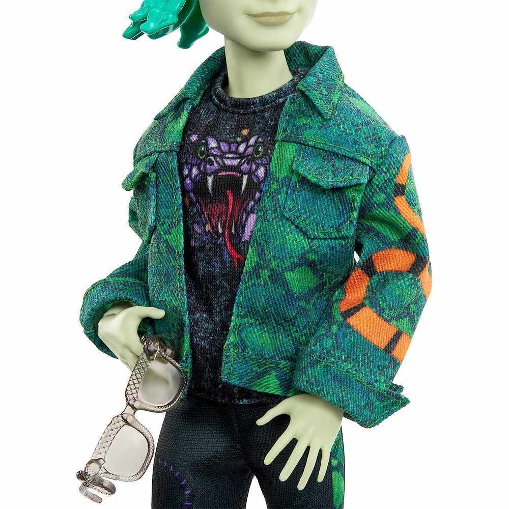 MONSTER HIGH DOLL DEUCE GORGON WITH PET AND ACCESSORIES