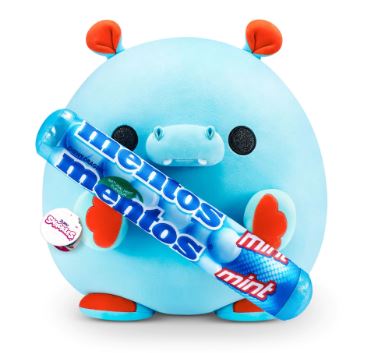 ZURU - SNACKLES PLUSH SUPER SIZE - HUGH HIPPO WITH MENTOS - Toyworld Frankston