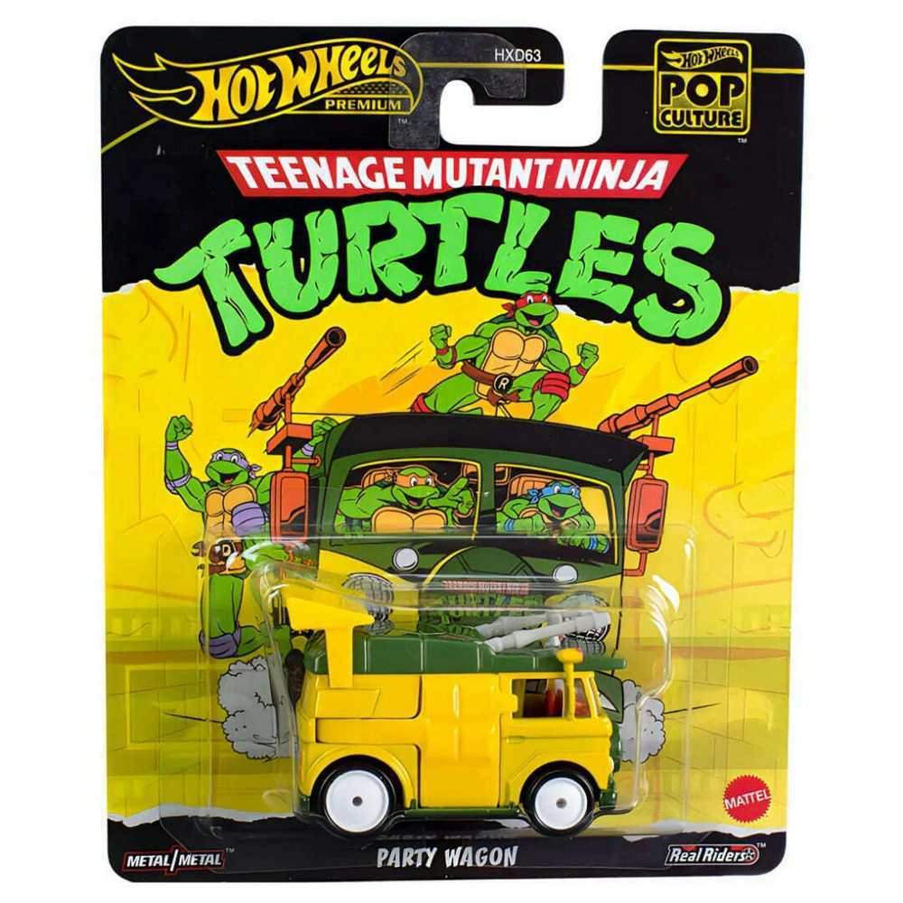 HOT WHEEL POP CULTURE - TMNT PARTY WAGON - Toyworld Frankston