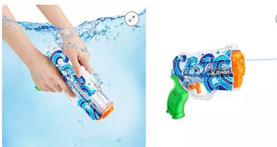 ZURU X SHOT-FAST FILL WATER GUN-NANO-BLUE SWIRL - Toyworld Frankston