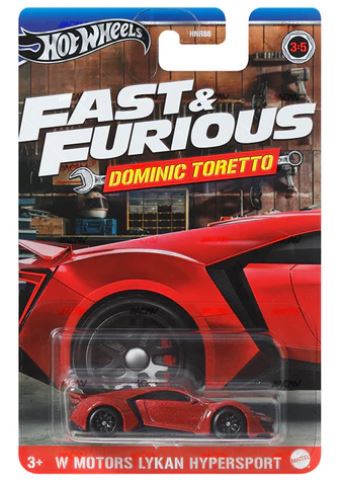 HOT WHEELS FAST & FURIOUS DOMINIC TORETTO - W MOTORS LYKAN HYPERSPORT - Toyworld Frankston