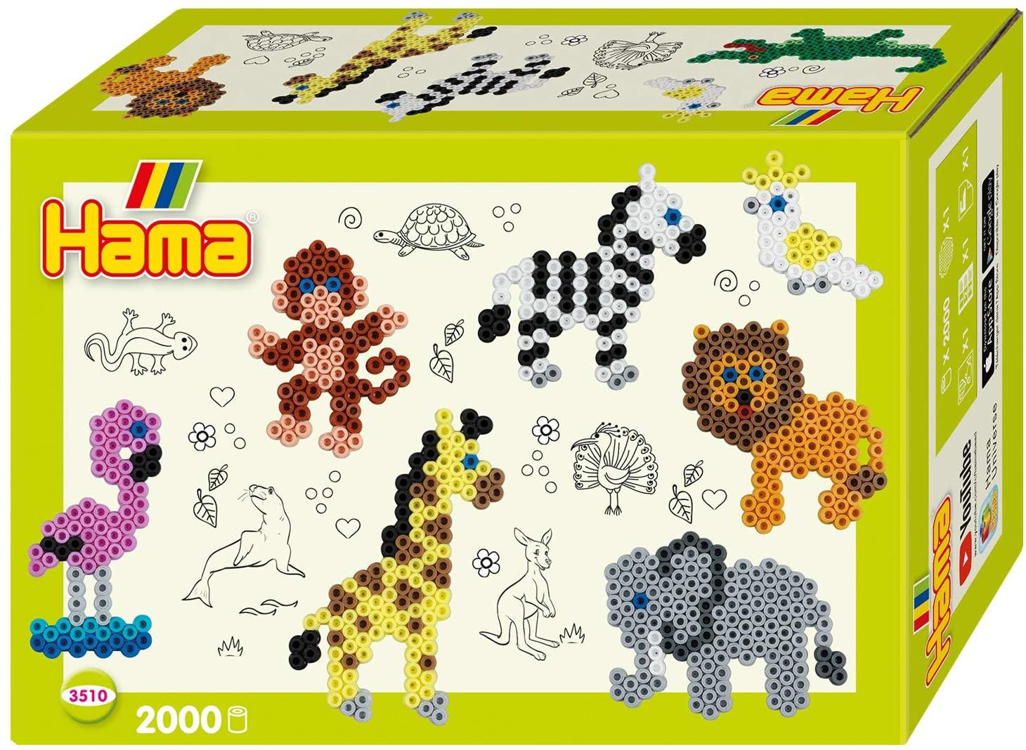 HAMA GIFT BOX - ZOO ANIMALS 2000PCS - Toyworld Frankston