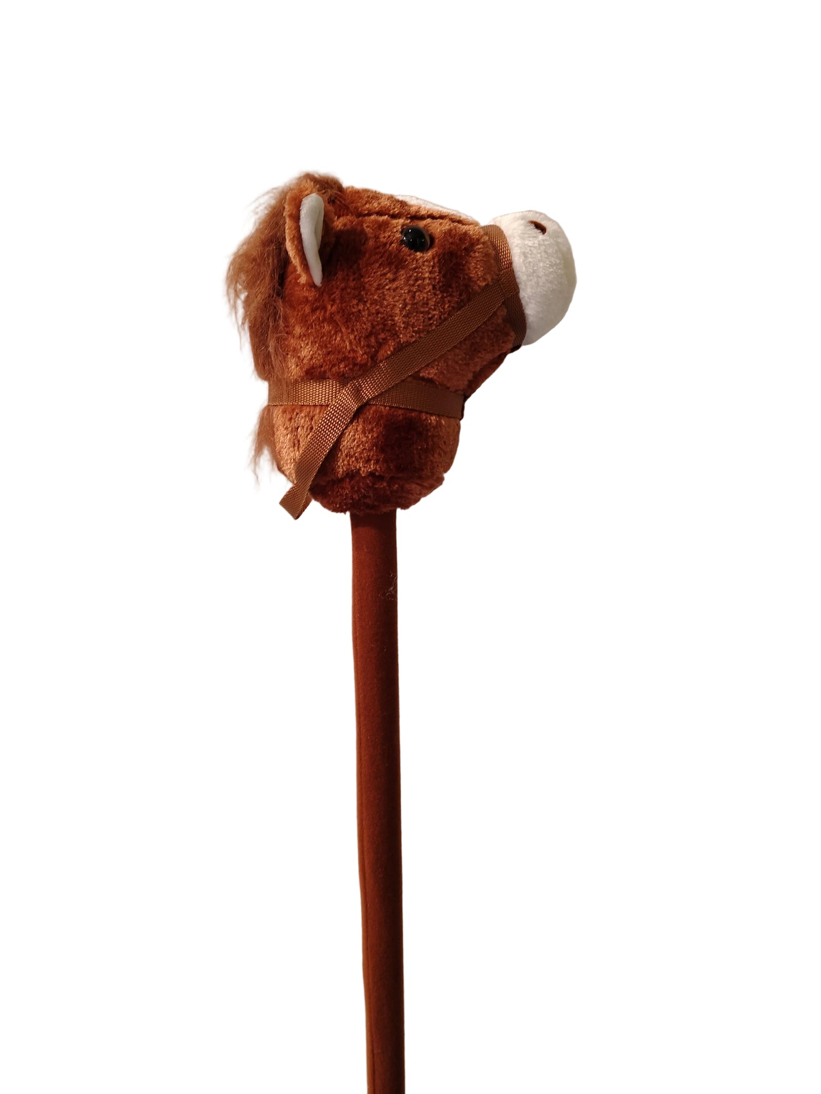 HOBBY HORSE - BROWN BRIDLED HOBBY HORSE 78CM