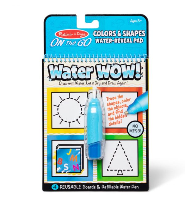 MELISSA & DOUG WATER WOW - COLORS AND SHAPES WATER REVEAL PAD - Toyworld Frankston