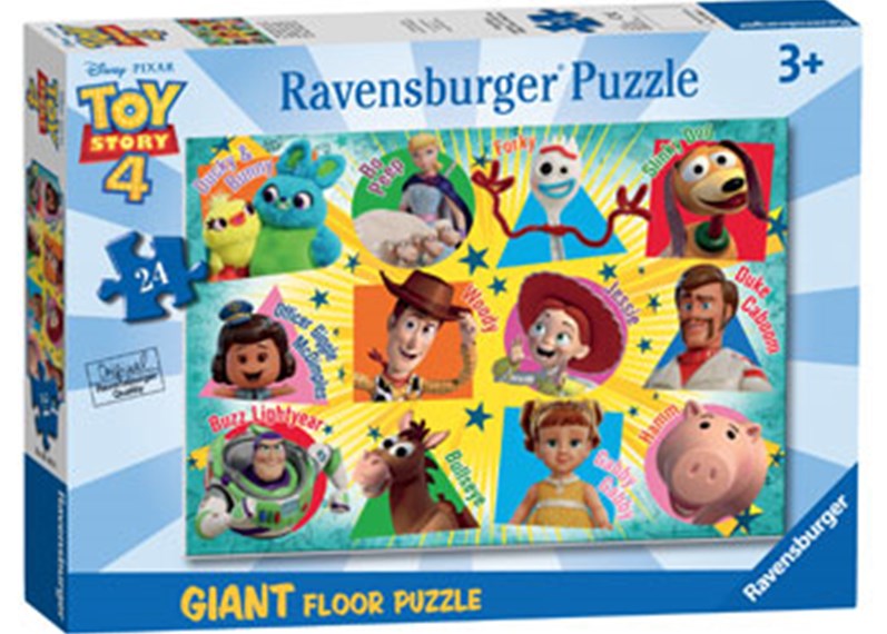 RAVENSBURGER 055623 - DISNEY TOY STORY 4 - WE'RE BACK - 24 GIANT PIECE PUZZLE - Toyworld Frankston