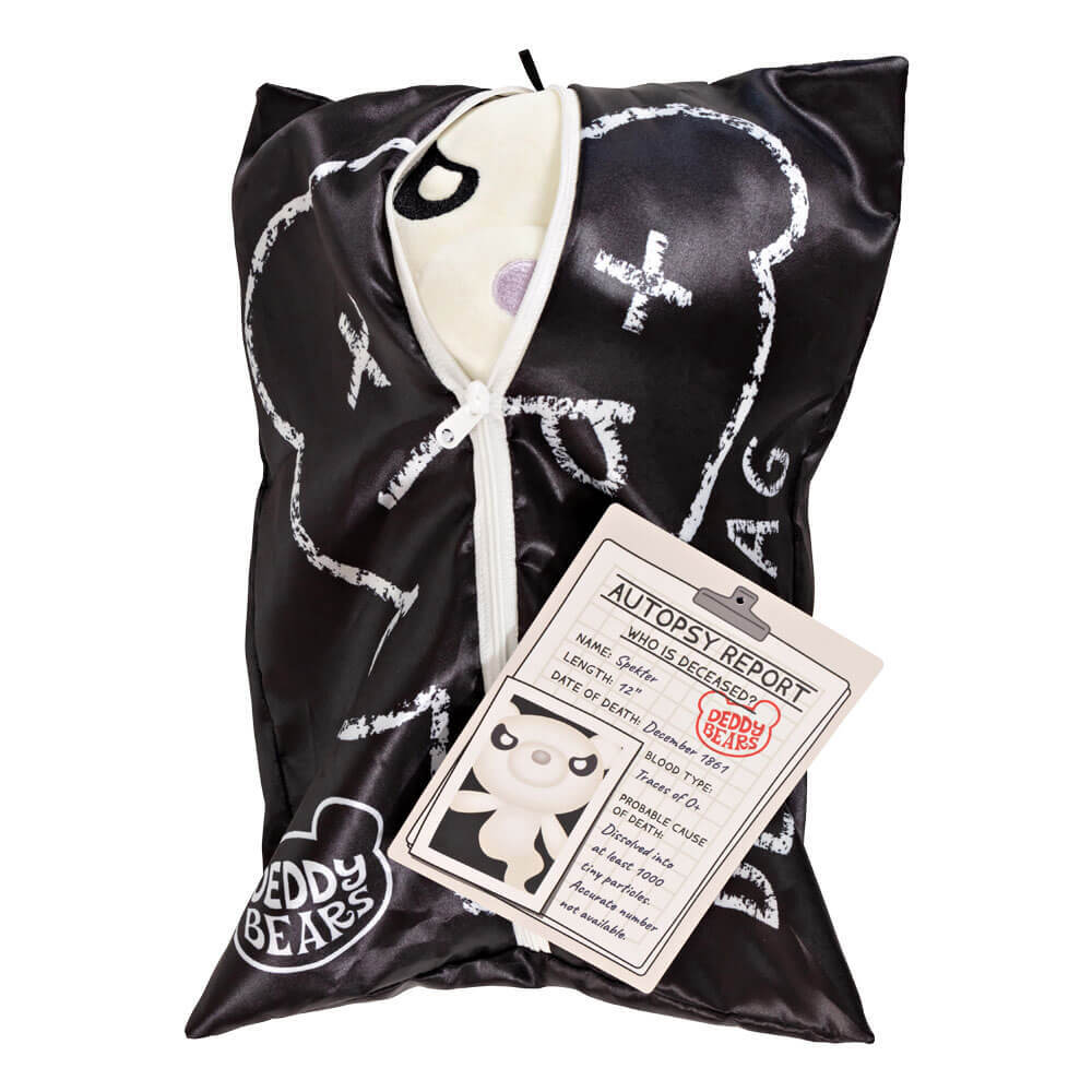 DEDDY BEARS - PLUSH IN BODY BAG 30CM - 'SPEKTER' - Toyworld Frankston