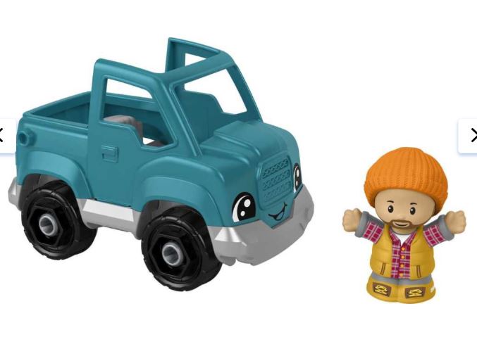 FISHER PRICE - LITTLE PEOPLE SMALL VEHICLE - AQUA JEEP - Toyworld Frankston