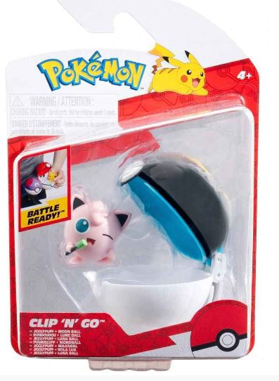 POKEMON CLIP 'N' GO - JIGGLYPUFF AND MOON BALL - Toyworld Frankston
