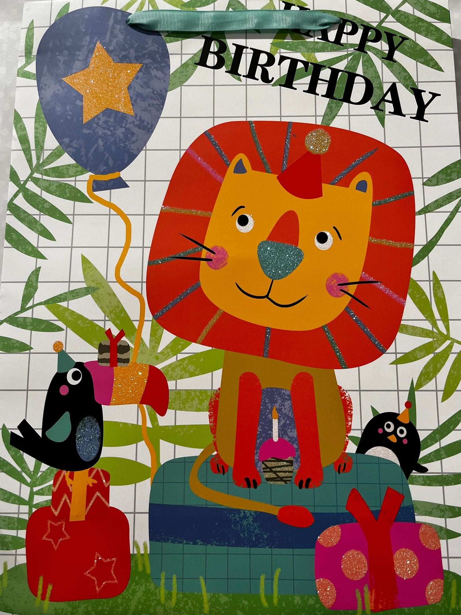 GIFT BAG- LARGE HAPPY BIRTHDAY JUNGLE