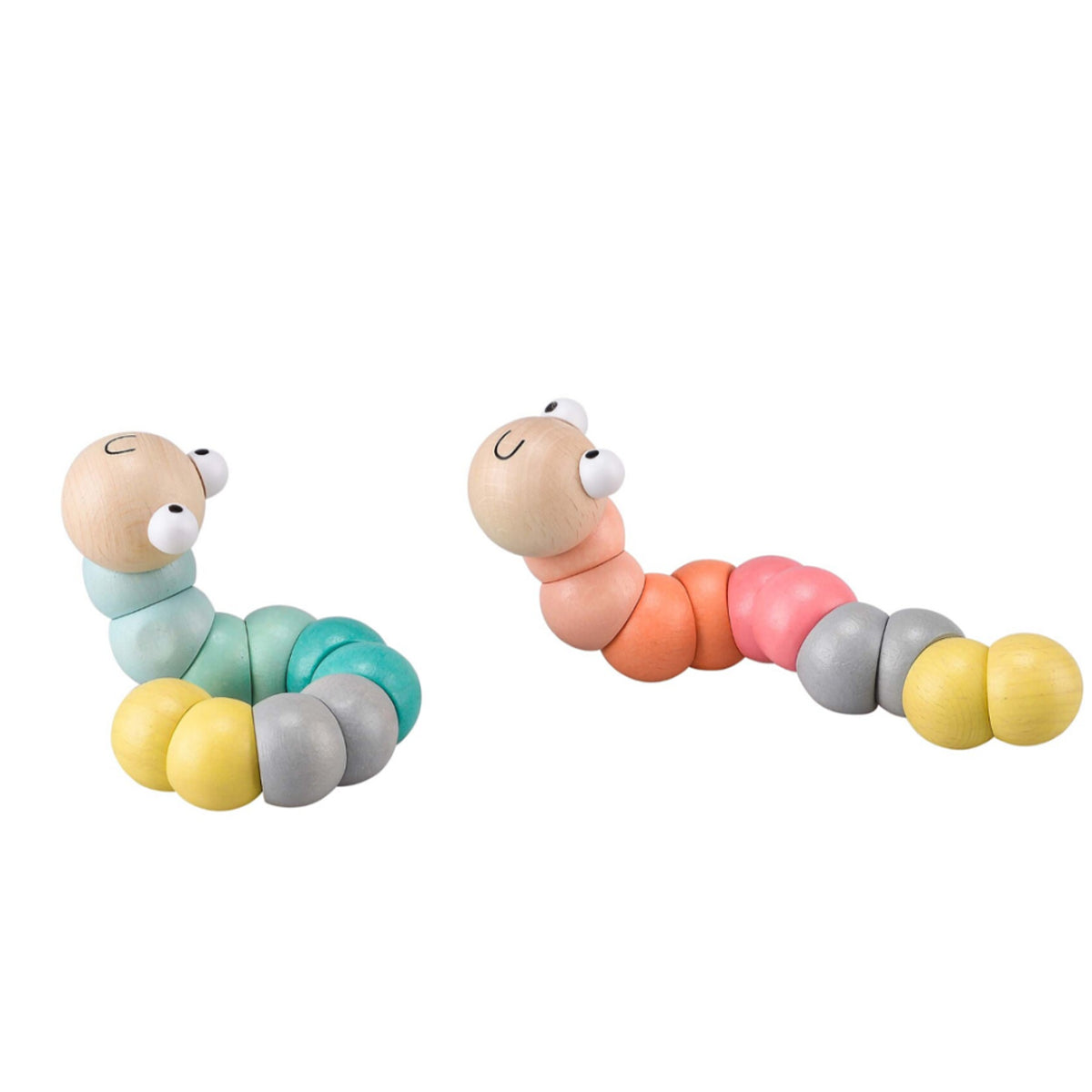 CALM AND BREEZY WOODEN JOINED WORM - Toyworld Frankston