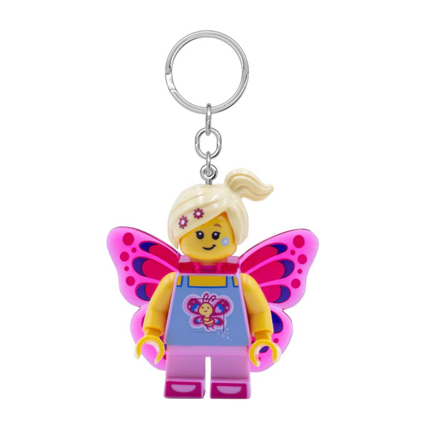 LEGO BUTTERFLY GIRL KEYRING LIGHT - Toyworld Frankston