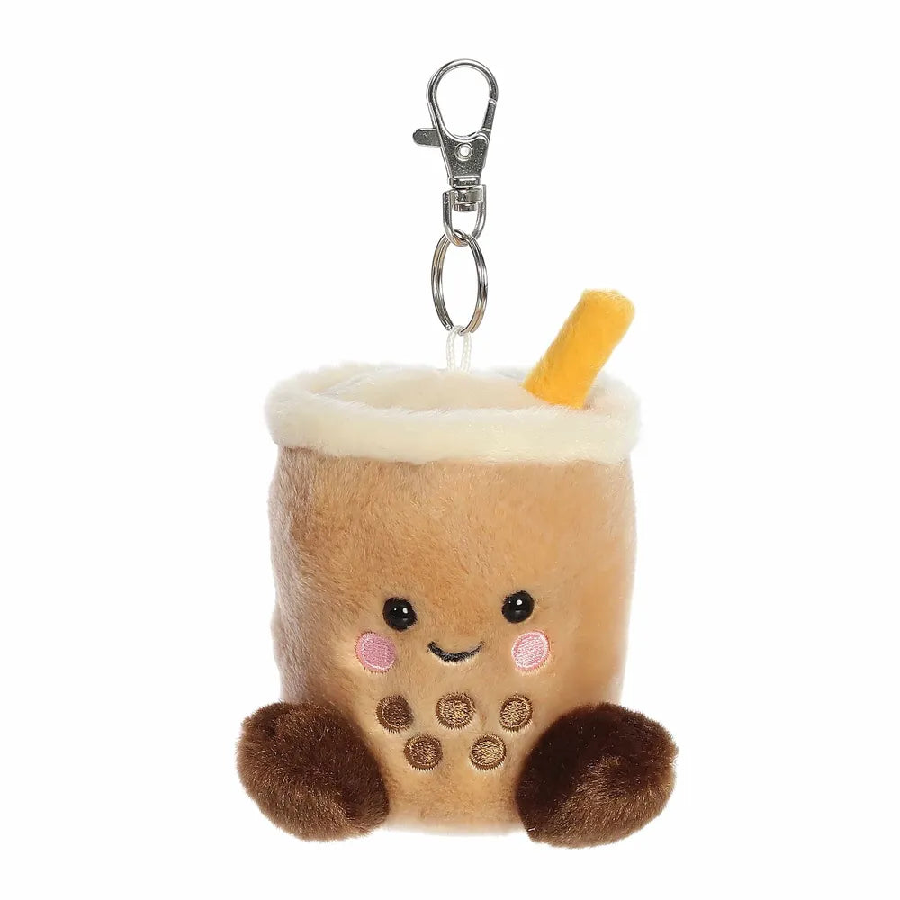PALM PALS - MILKY TEA BOBA CLIP ON KEY CHAIN