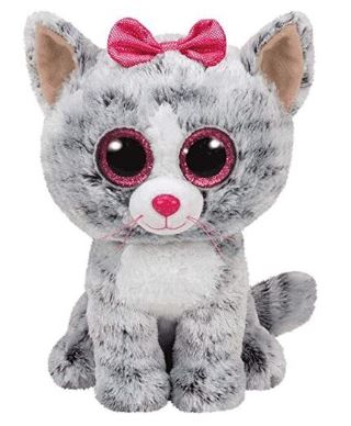 BEANIE BOO REG KIKI GREY CAT - Toyworld Frankston