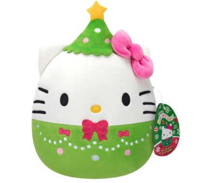 SQUISHMALLOWS - HELLO KITTY AND FRIENDS CHRISTMAS - HELLO KITTY CHRISTMAS TREE - Toyworld Frankston