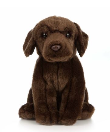 LIVING NATURE - CHOCOLATE LAB LARGE PLUSH - Toyworld Frankston