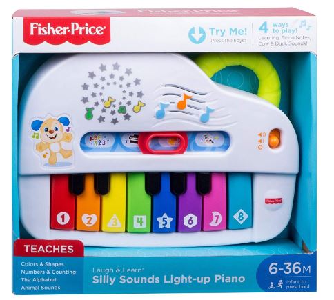 FISHER PRICE LAUGH AND LEARN - SILLY SOUNDS LIGHT UP PIANO - Toyworld Frankston