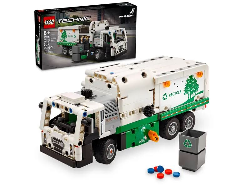 LEGO 42167 MACK LR ELECTRIC GARBAGE TRUCK - Toyworld Frankston