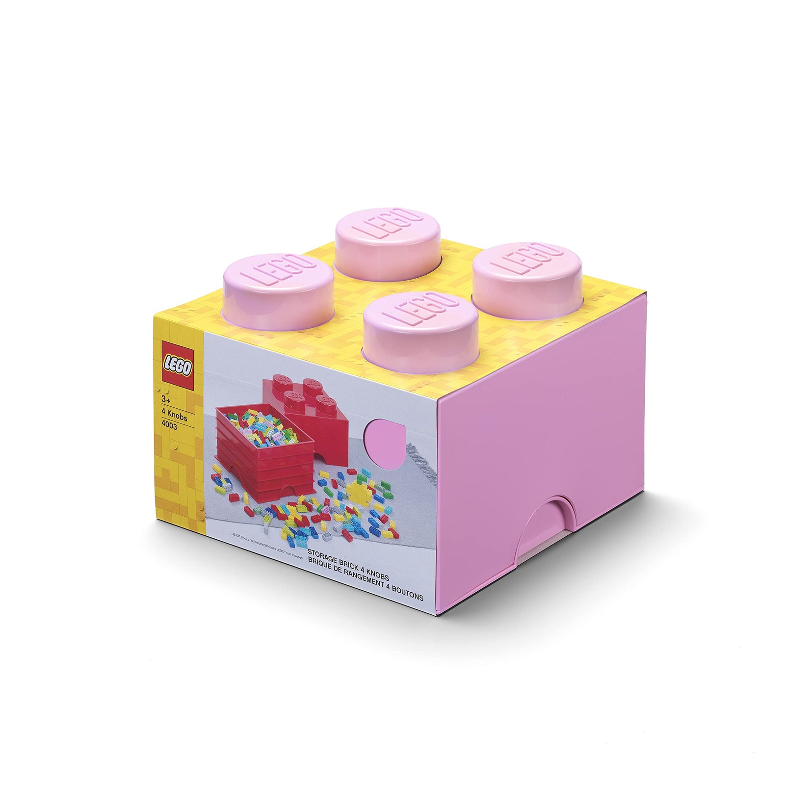 LEGO STORAGE BRICK 4 LIGHT PURPLE - Toyworld Frankston