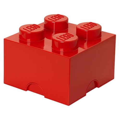 LEGO STORAGE BRICK 4 RED - Toyworld Frankston