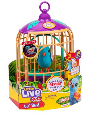 LITTLE LIVE PETS - LIL BIRD BIRDCAGE - JUNGLE SERIES PANGO - Toyworld Frankston