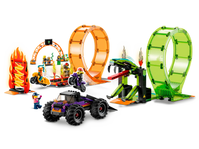 LEGO - CITY - 60339 DOUBLE LOOP STUNT ARENA - Toyworld Frankston