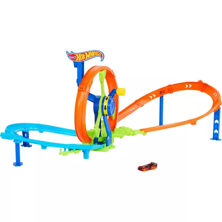HOT WHEELS STUNT TRACKS RAPID LAUNCH AND LOOP PLAYSET - Toyworld Frankston