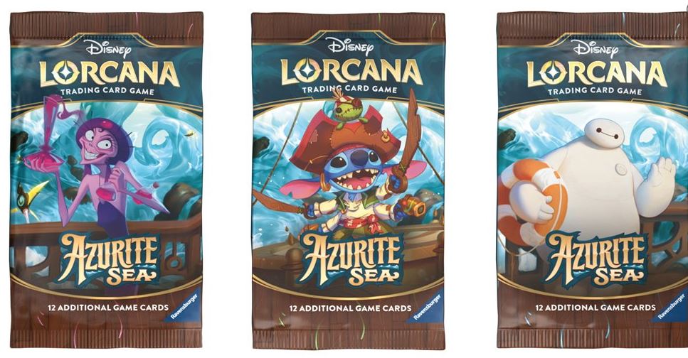 DISNEY LORCANA TCG AZURITE SEA BOOSTER PACK - Toyworld Frankston