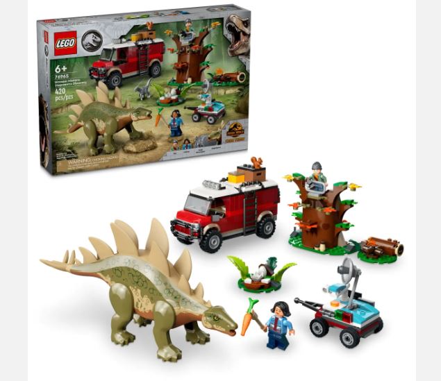 LEGO 76965 DINOSAUR MISSIONS STEGOSAURUS DISCOVERY - Toyworld Frankston