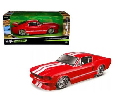 MAISTO CLASSIC MUSCLE 1:24 1967 FORD MUSTANG GT - Toyworld Frankston