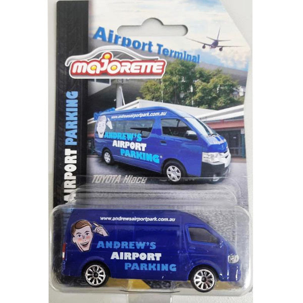 MAJORETTE TOYOTA HIACE ANDREWS SPECIAL AIRPORT PARKING - Toyworld Frankston