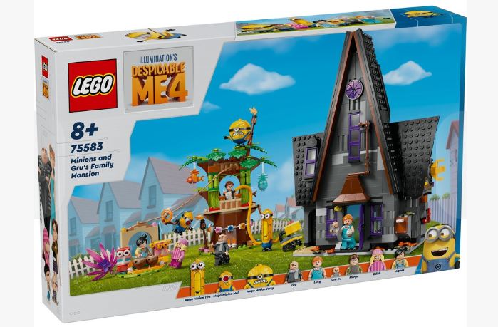 LEGO 75583  DESPICABLE ME MINIONS AND GRU'S FAMILY MANSION - Toyworld Frankston