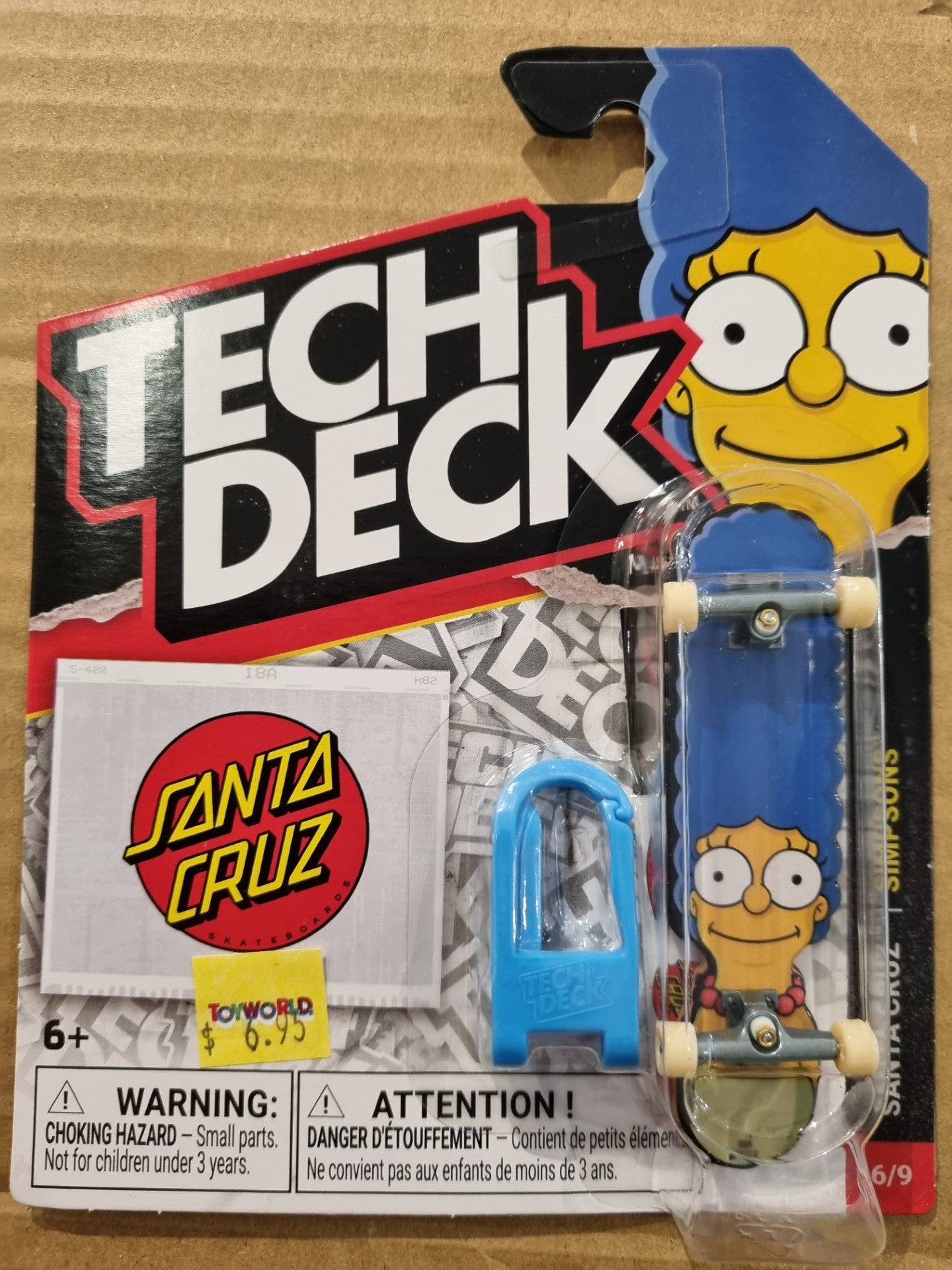 TECH DECK 96MM FINGERBOARD SANTA CRUZ SIMPSONS 6/9