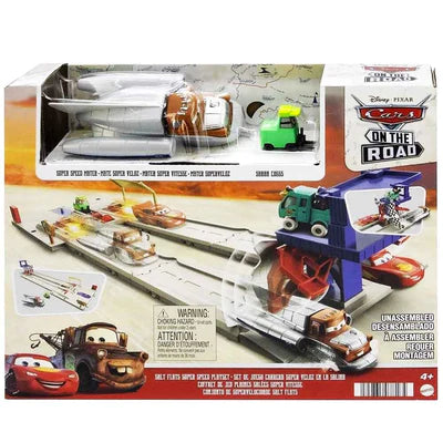 DISNEY CARS ON THE ROAD - SALT FLATS SUPER SPEED PLAYSET - Toyworld Frankston