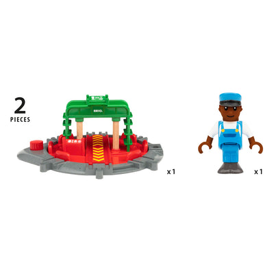 BRIO TURNTABLE AND FIGURE - Toyworld Frankston