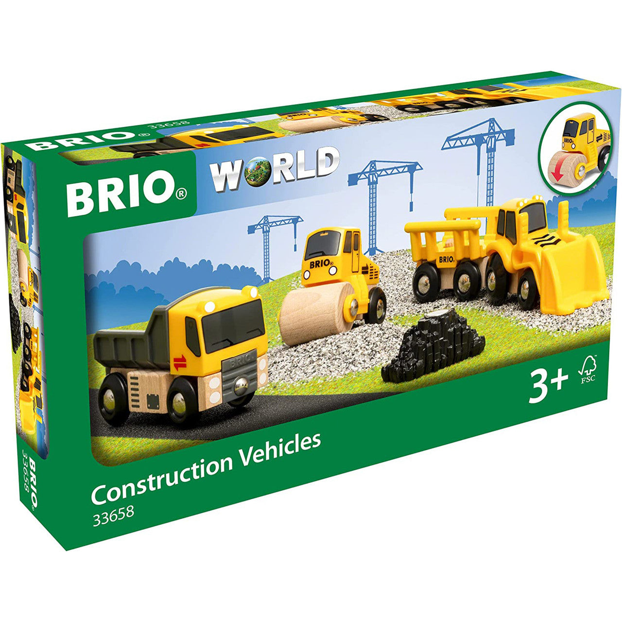 BRIO CONSTRUCTION VEHICLE SET 5 PIECE SET - Toyworld Frankston
