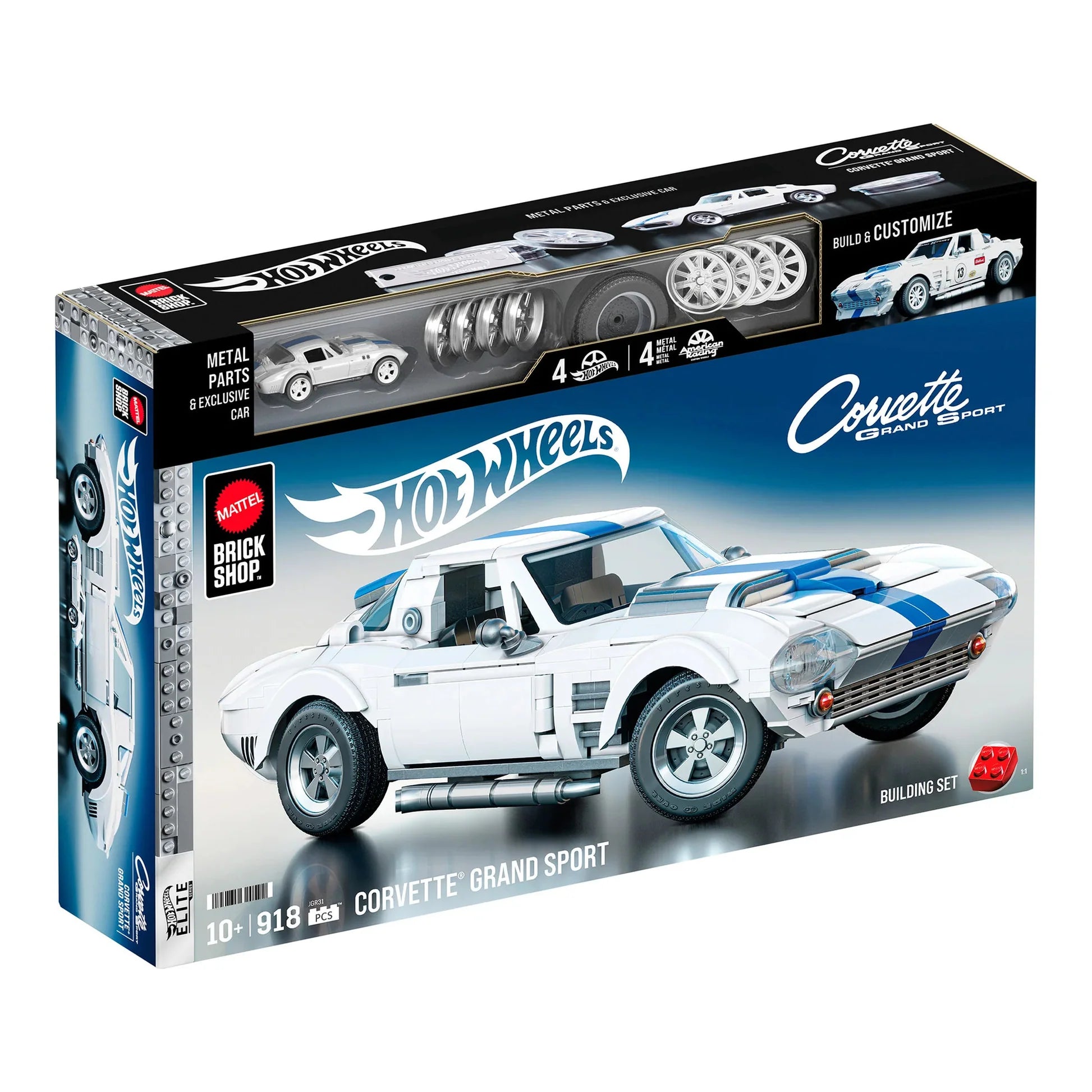 MATTEL BRICK SHOP HOT WHEELS - CORVETTE GRAND SPORT - Toyworld Frankston