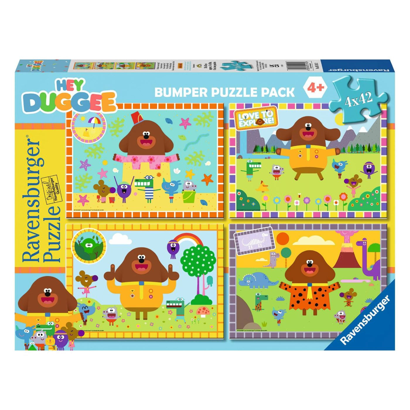 RBURG - HEY DUGGEE BUMPER PUZZLE 4X42PCS - Toyworld Frankston