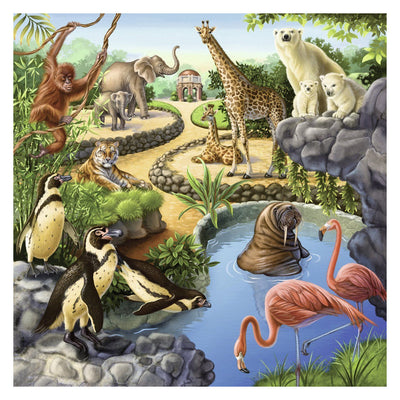 RAVENSBURGER - FOREST ZOO AND PETS 3 X 49 PIECE PUZZLE