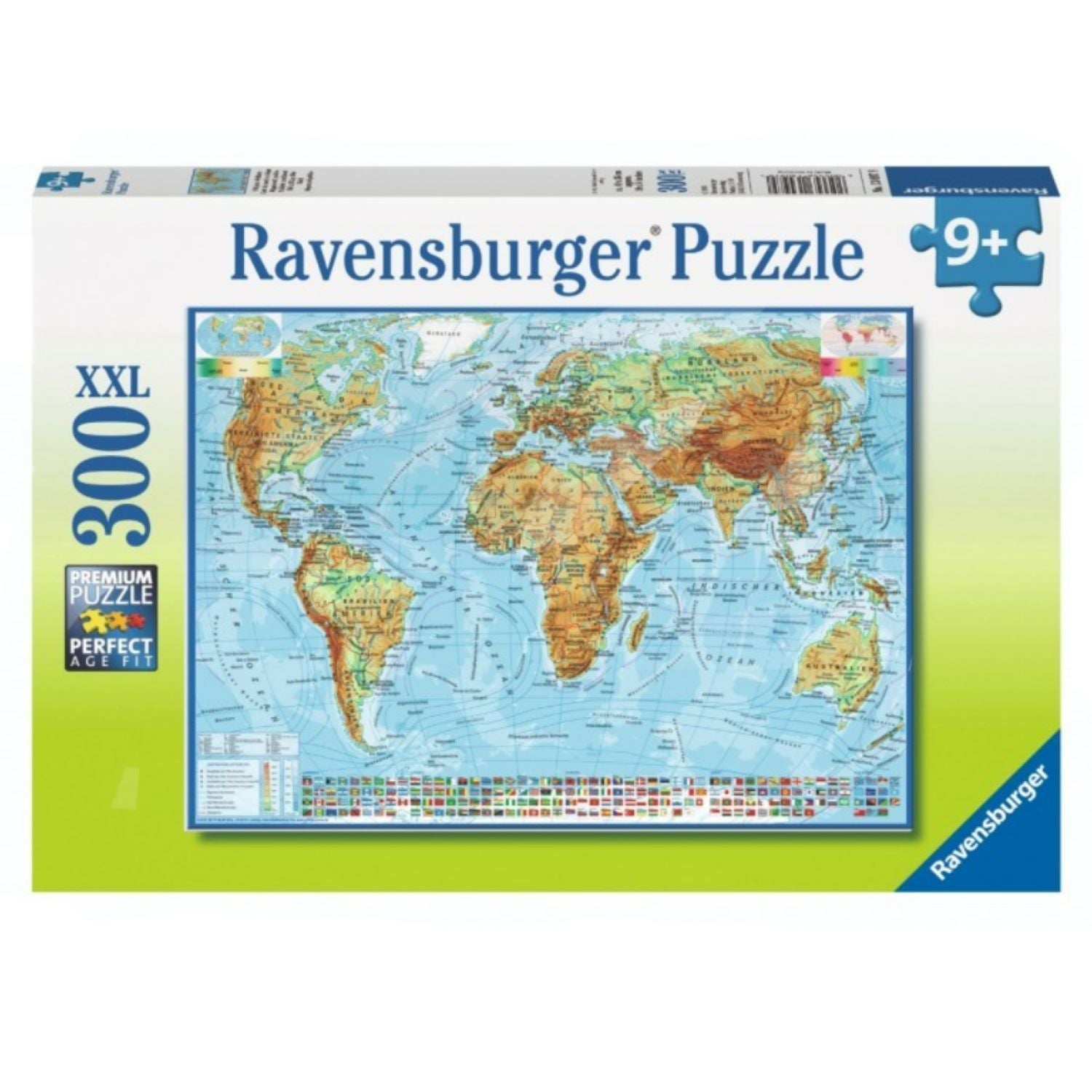 RAVENSBURGER WORLD POLITICAL MAP 300PC PUZZLE - Toyworld Frankston