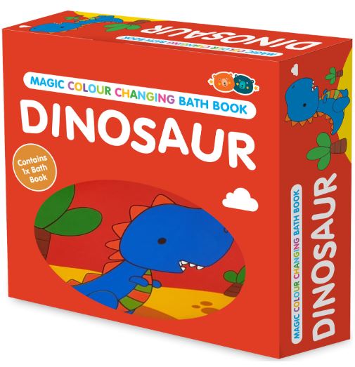 BUDDY AND BARNEY MAGIC COLOUR CHANGING BATH BOOK  DINOSAUR - Toyworld Frankston