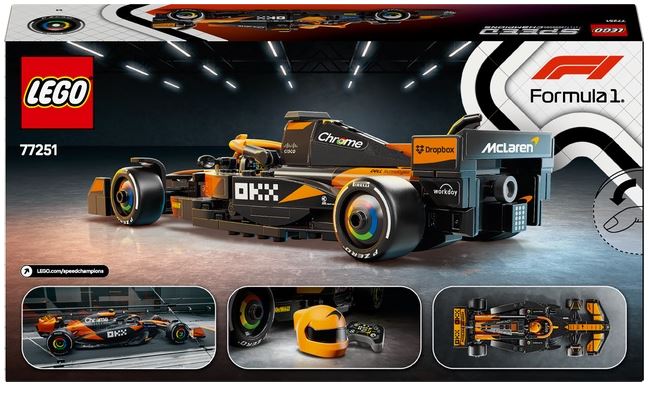 LEGO SPEED CHAMPIONS 77251 MCLAREN F1® TEAM MCL38 RACE CAR - Toyworld Frankston