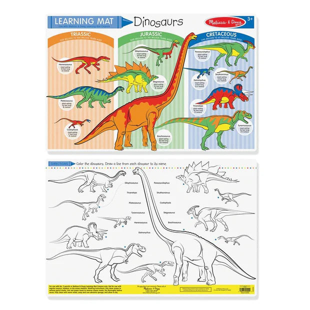 MELISSA AND DOUG LEARNING MAT- DINOSAURS