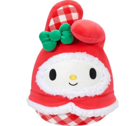 SQUISHMALLOWS - HELLO KITTY AND FRIENDS 10 INCH PLUSH - CHRISTMAS MY MELODY - Toyworld Frankston